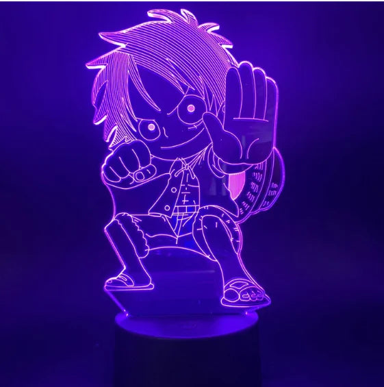 3D LED Luffy Night light