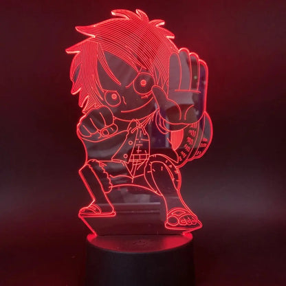 3D LED Luffy Night light