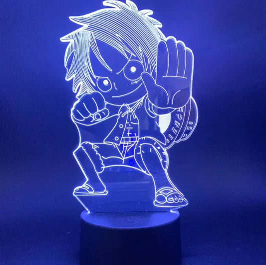 3D LED Luffy Night light