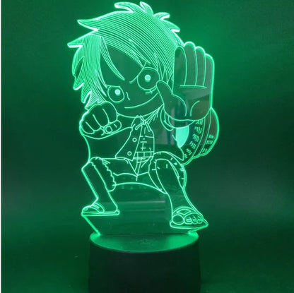 3D LED Luffy Night light