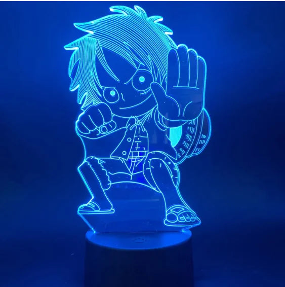 3D LED Luffy Night light
