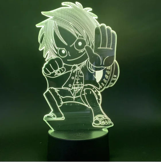 3D LED Luffy Night light